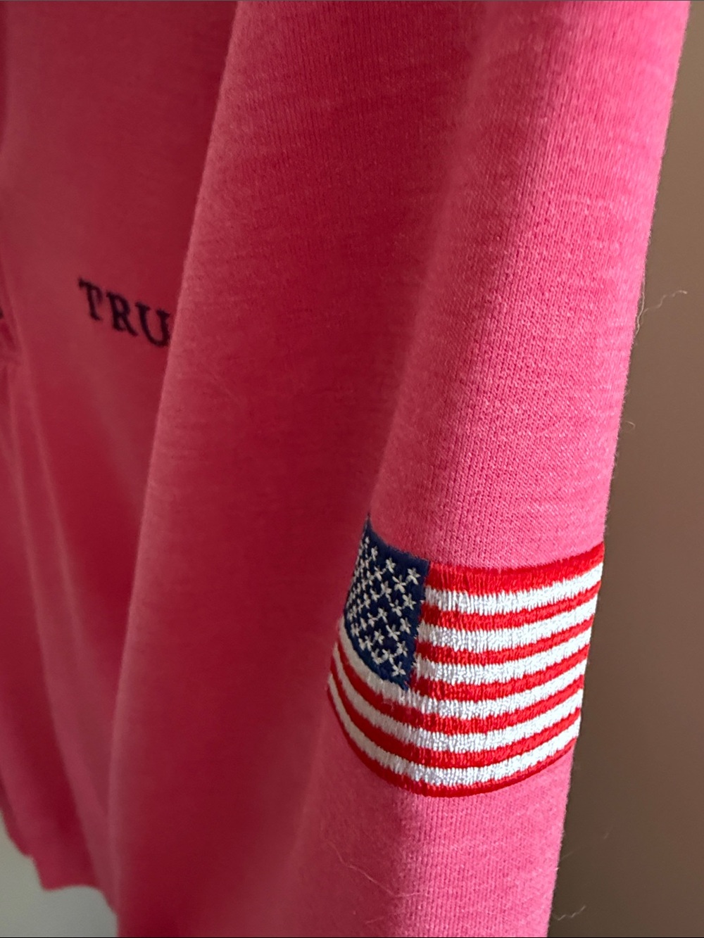 Fairway & Greene Men’s Quarter-Zip Sweater Trump - Picture 3 of 3